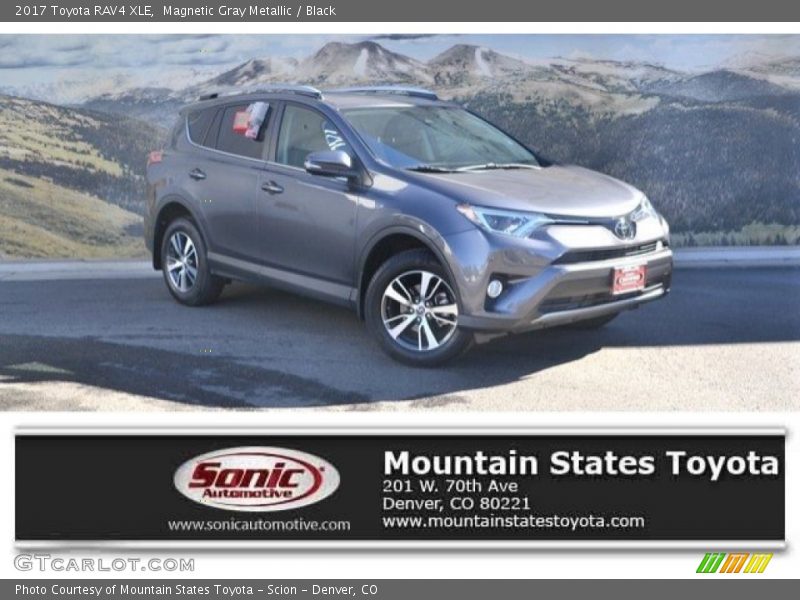 Magnetic Gray Metallic / Black 2017 Toyota RAV4 XLE