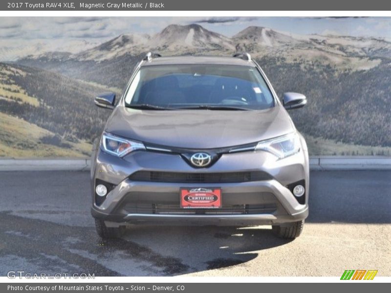 Magnetic Gray Metallic / Black 2017 Toyota RAV4 XLE