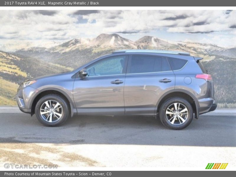 Magnetic Gray Metallic / Black 2017 Toyota RAV4 XLE