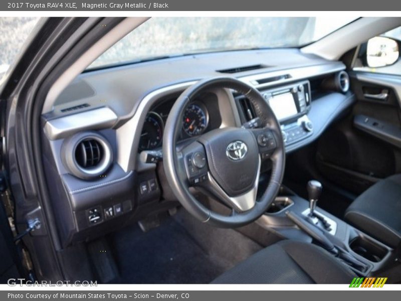 Magnetic Gray Metallic / Black 2017 Toyota RAV4 XLE