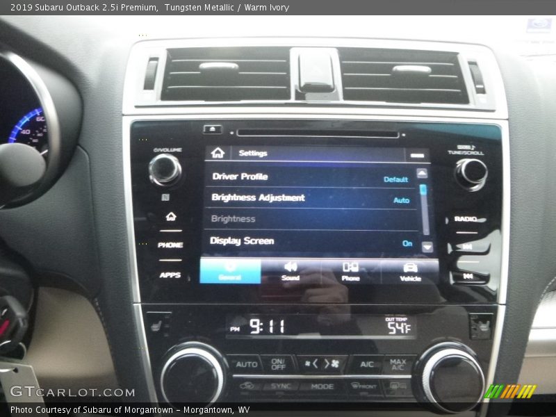 Tungsten Metallic / Warm Ivory 2019 Subaru Outback 2.5i Premium