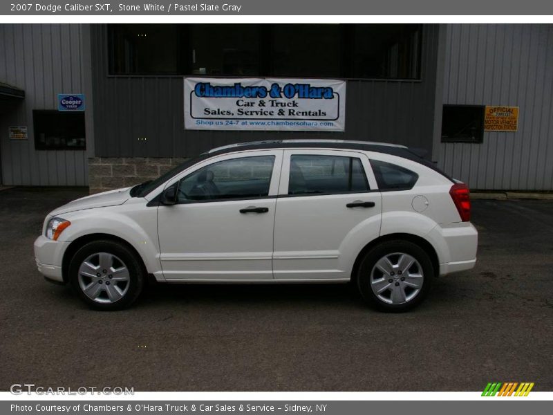 Stone White / Pastel Slate Gray 2007 Dodge Caliber SXT