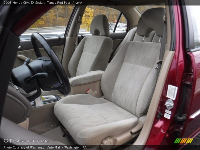 Tango Red Pearl / Ivory 2005 Honda Civic EX Sedan