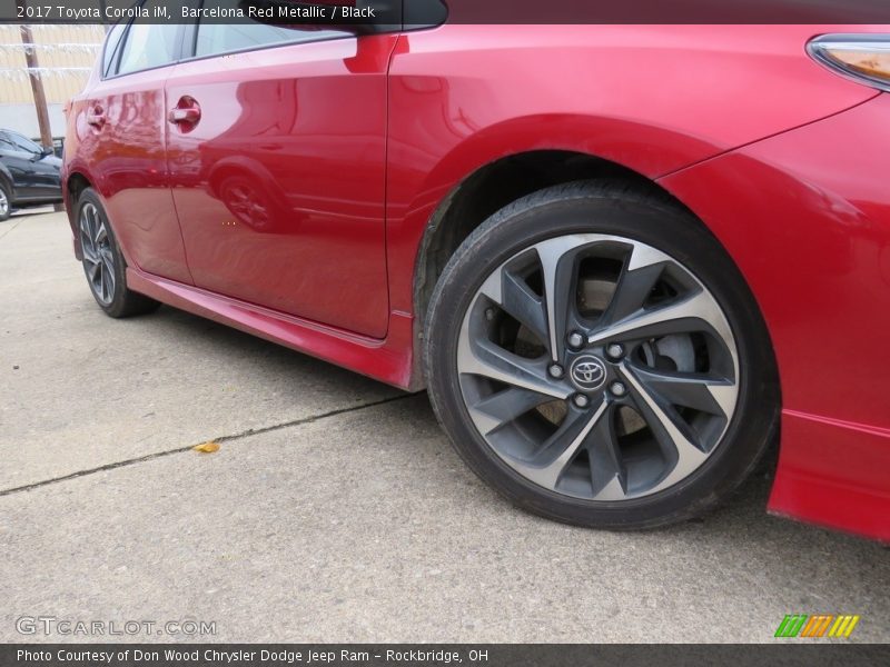Barcelona Red Metallic / Black 2017 Toyota Corolla iM