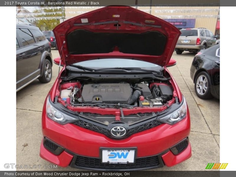 Barcelona Red Metallic / Black 2017 Toyota Corolla iM