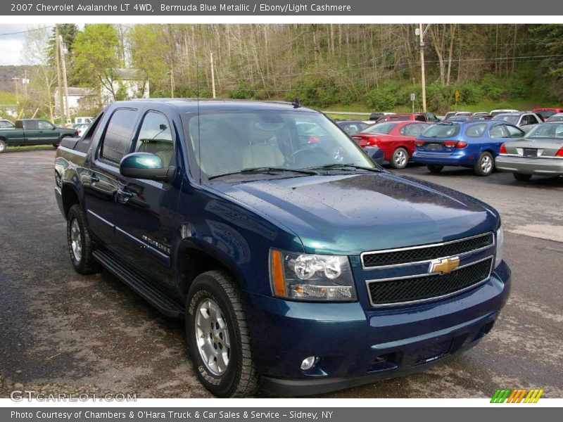 Bermuda Blue Metallic / Ebony/Light Cashmere 2007 Chevrolet Avalanche LT 4WD