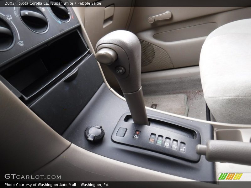 Super White / Pebble Beige 2003 Toyota Corolla CE