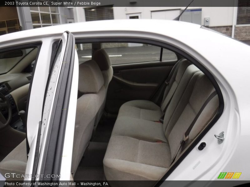 Super White / Pebble Beige 2003 Toyota Corolla CE