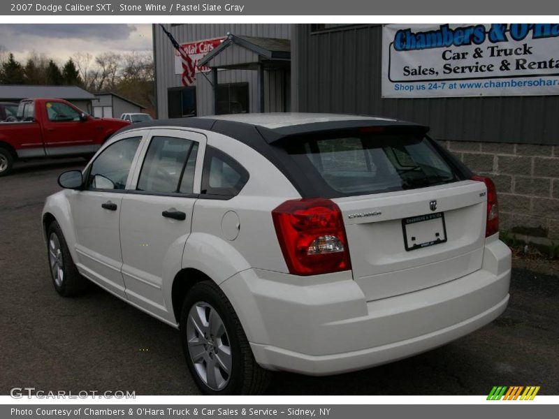 Stone White / Pastel Slate Gray 2007 Dodge Caliber SXT