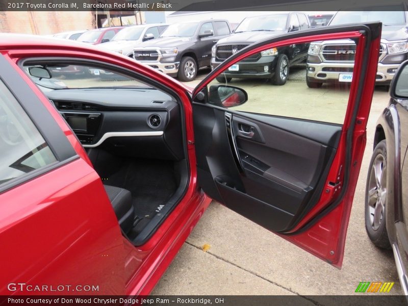 Barcelona Red Metallic / Black 2017 Toyota Corolla iM