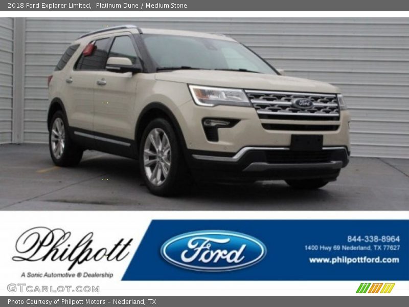 Platinum Dune / Medium Stone 2018 Ford Explorer Limited