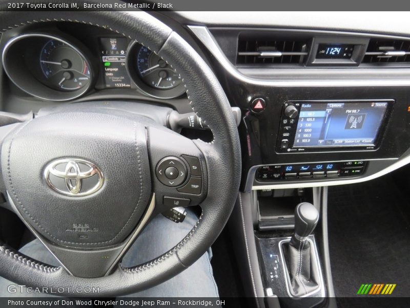 Barcelona Red Metallic / Black 2017 Toyota Corolla iM