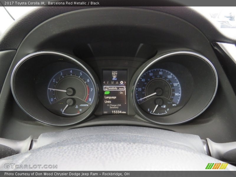 Barcelona Red Metallic / Black 2017 Toyota Corolla iM