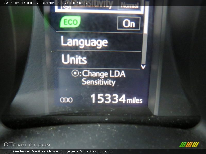 Barcelona Red Metallic / Black 2017 Toyota Corolla iM