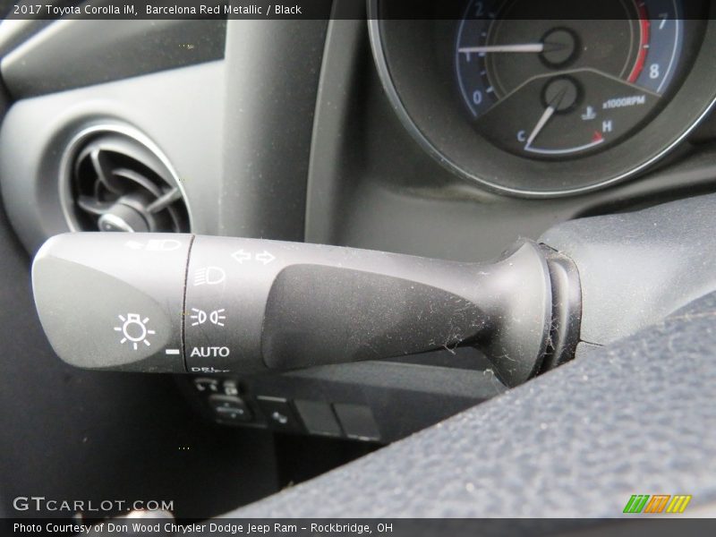Barcelona Red Metallic / Black 2017 Toyota Corolla iM