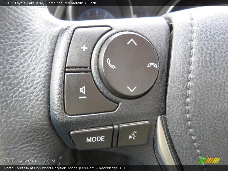 Barcelona Red Metallic / Black 2017 Toyota Corolla iM