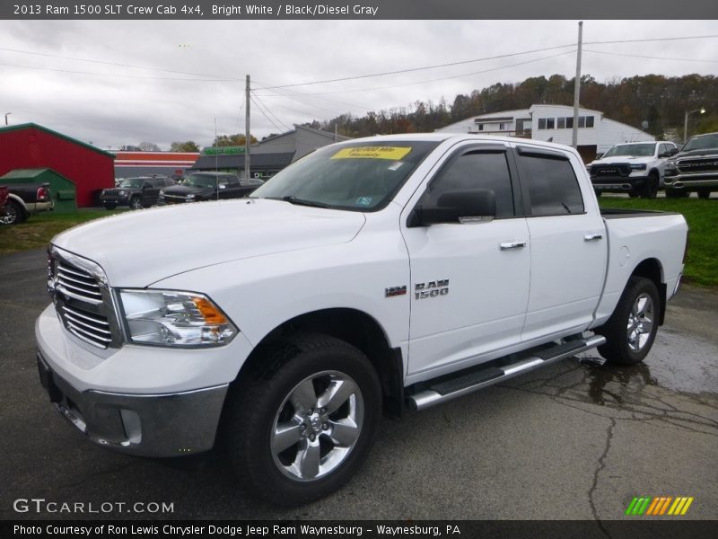 Bright White / Black/Diesel Gray 2013 Ram 1500 SLT Crew Cab 4x4