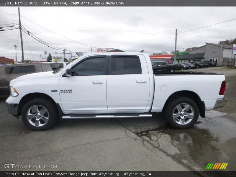 Bright White / Black/Diesel Gray 2013 Ram 1500 SLT Crew Cab 4x4