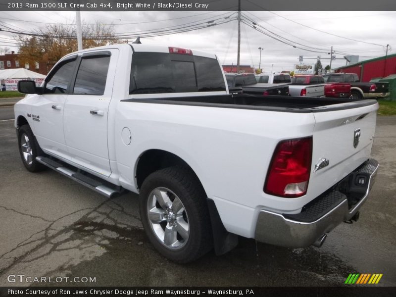 Bright White / Black/Diesel Gray 2013 Ram 1500 SLT Crew Cab 4x4