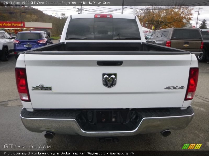 Bright White / Black/Diesel Gray 2013 Ram 1500 SLT Crew Cab 4x4
