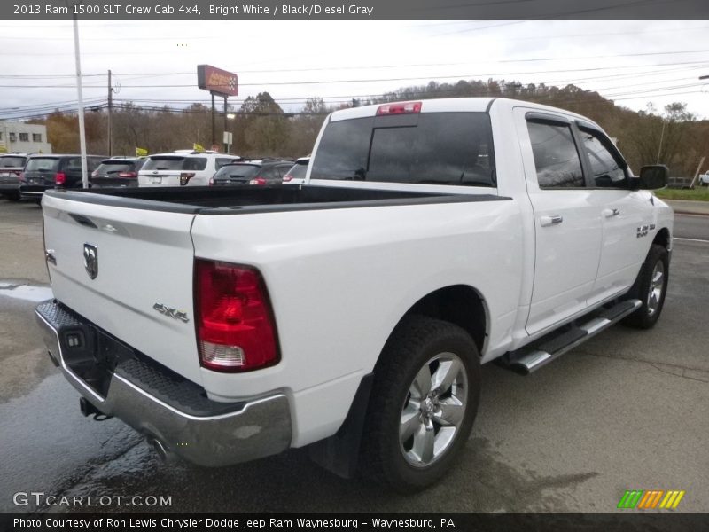 Bright White / Black/Diesel Gray 2013 Ram 1500 SLT Crew Cab 4x4