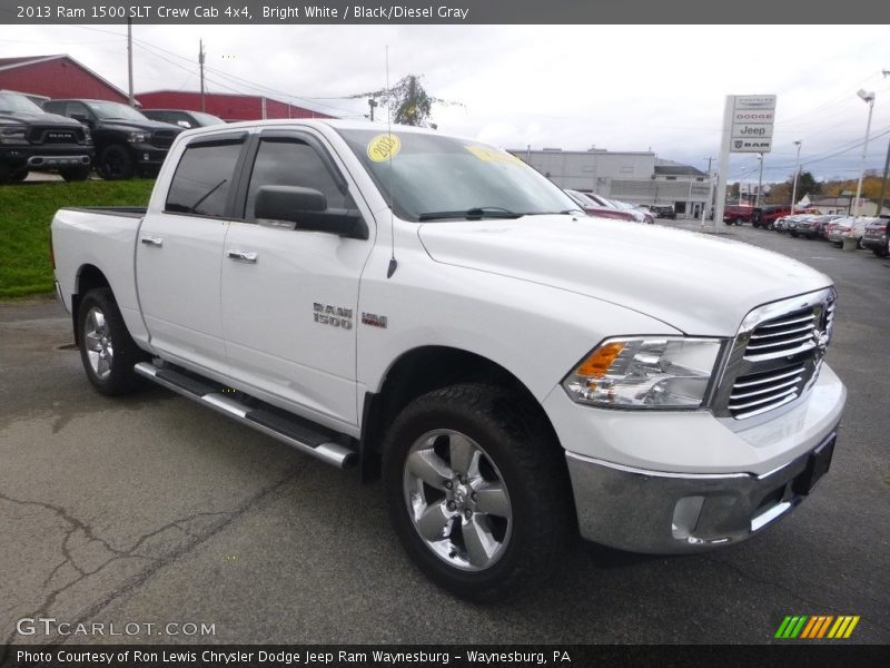 Bright White / Black/Diesel Gray 2013 Ram 1500 SLT Crew Cab 4x4