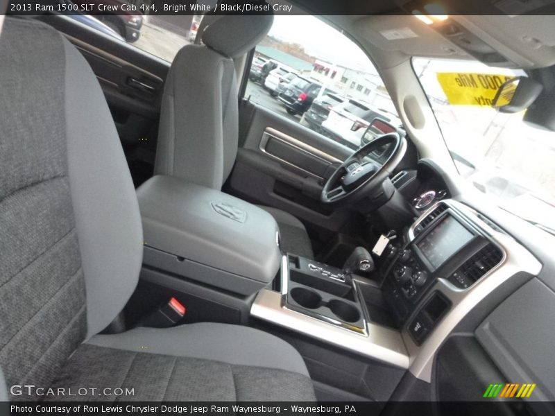 Bright White / Black/Diesel Gray 2013 Ram 1500 SLT Crew Cab 4x4