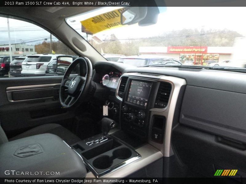 Bright White / Black/Diesel Gray 2013 Ram 1500 SLT Crew Cab 4x4