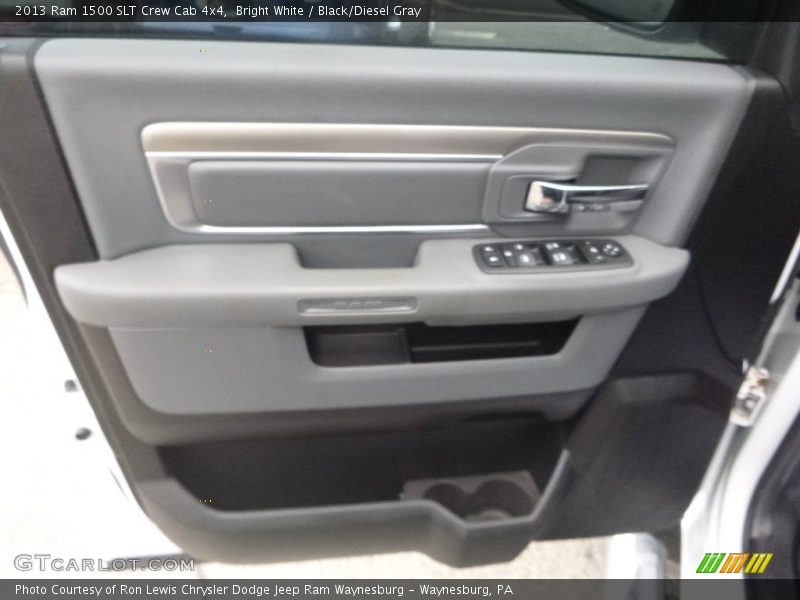 Bright White / Black/Diesel Gray 2013 Ram 1500 SLT Crew Cab 4x4