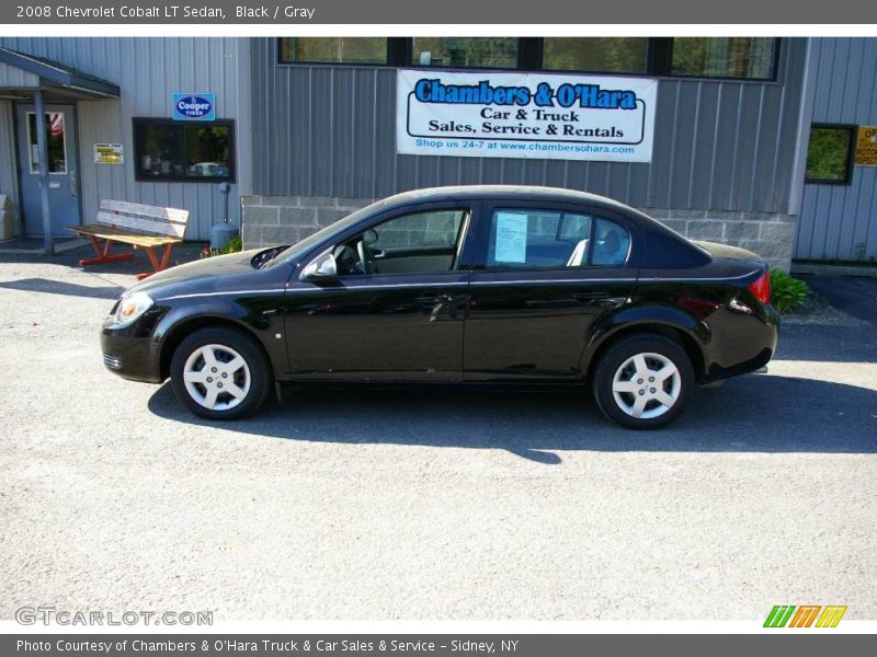 Black / Gray 2008 Chevrolet Cobalt LT Sedan