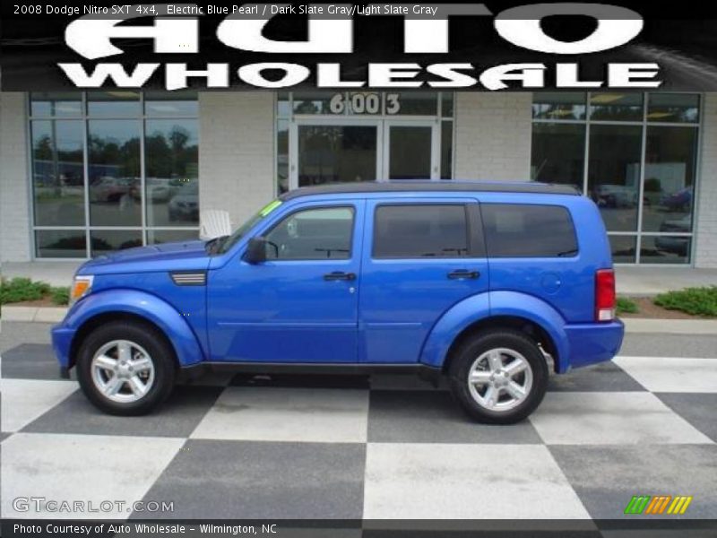 Electric Blue Pearl / Dark Slate Gray/Light Slate Gray 2008 Dodge Nitro SXT 4x4