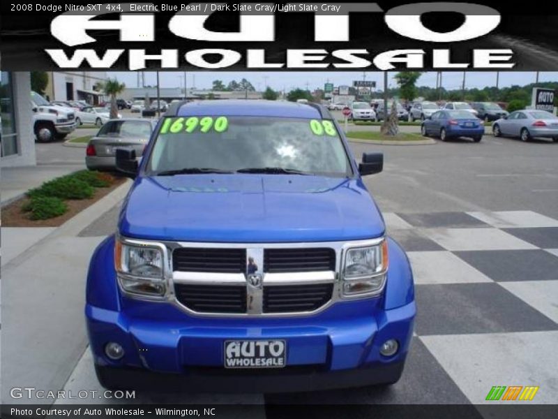 Electric Blue Pearl / Dark Slate Gray/Light Slate Gray 2008 Dodge Nitro SXT 4x4