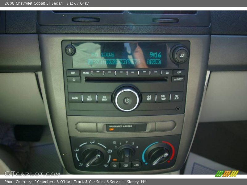 Black / Gray 2008 Chevrolet Cobalt LT Sedan