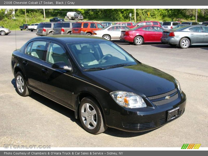 Black / Gray 2008 Chevrolet Cobalt LT Sedan