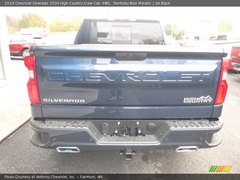 Northsky Blue Metallic / Jet Black 2019 Chevrolet Silverado 1500 High Country Crew Cab 4WD