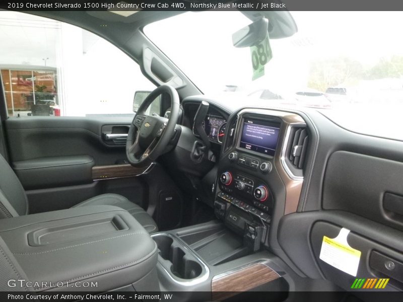 Northsky Blue Metallic / Jet Black 2019 Chevrolet Silverado 1500 High Country Crew Cab 4WD