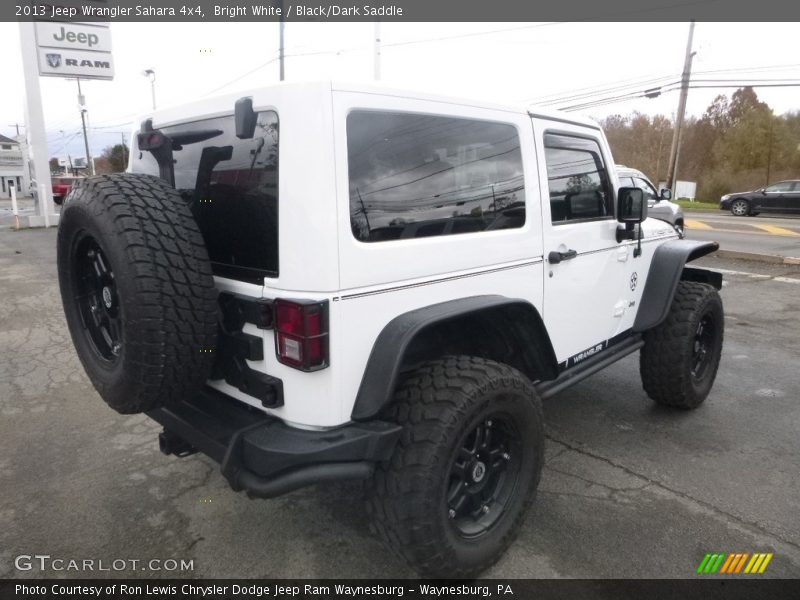 Bright White / Black/Dark Saddle 2013 Jeep Wrangler Sahara 4x4