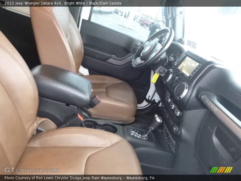 Bright White / Black/Dark Saddle 2013 Jeep Wrangler Sahara 4x4