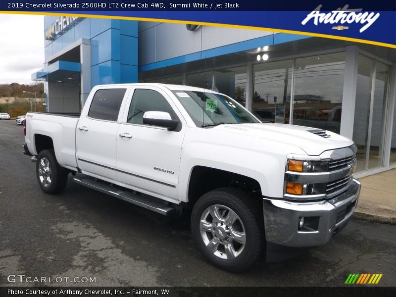 Summit White / Jet Black 2019 Chevrolet Silverado 2500HD LTZ Crew Cab 4WD