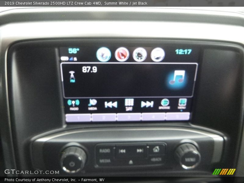 Summit White / Jet Black 2019 Chevrolet Silverado 2500HD LTZ Crew Cab 4WD