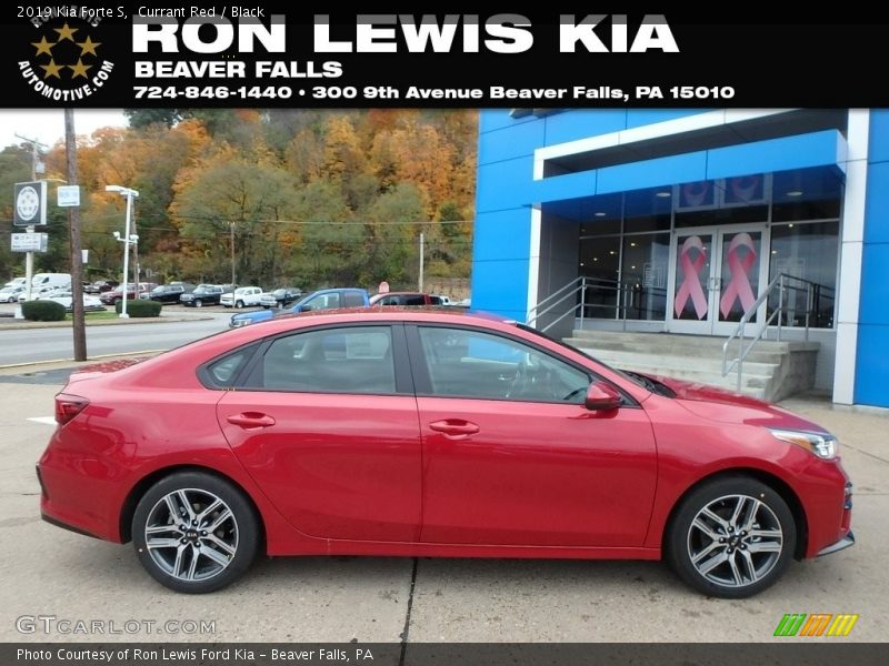 Currant Red / Black 2019 Kia Forte S