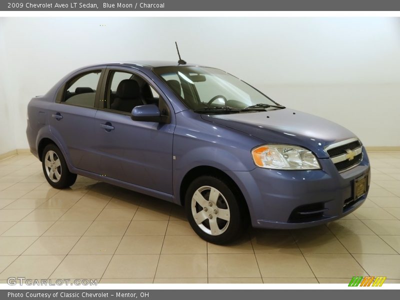 Blue Moon / Charcoal 2009 Chevrolet Aveo LT Sedan