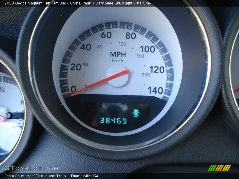 Brilliant Black Crystal Pearl / Dark Slate Gray/Light Slate Gray 2008 Dodge Magnum