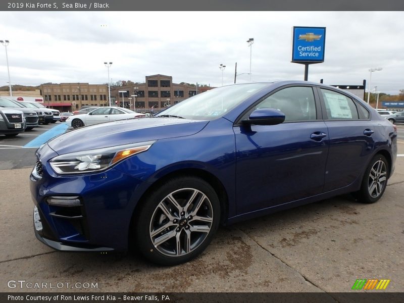 Sea Blue / Black 2019 Kia Forte S