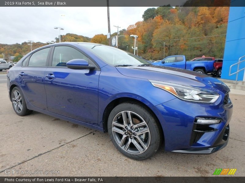 Sea Blue / Black 2019 Kia Forte S