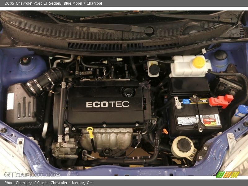Blue Moon / Charcoal 2009 Chevrolet Aveo LT Sedan
