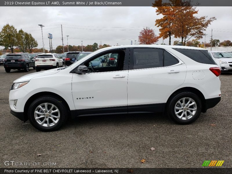 Summit White / Jet Black/Cinnamon 2019 Chevrolet Equinox LT AWD