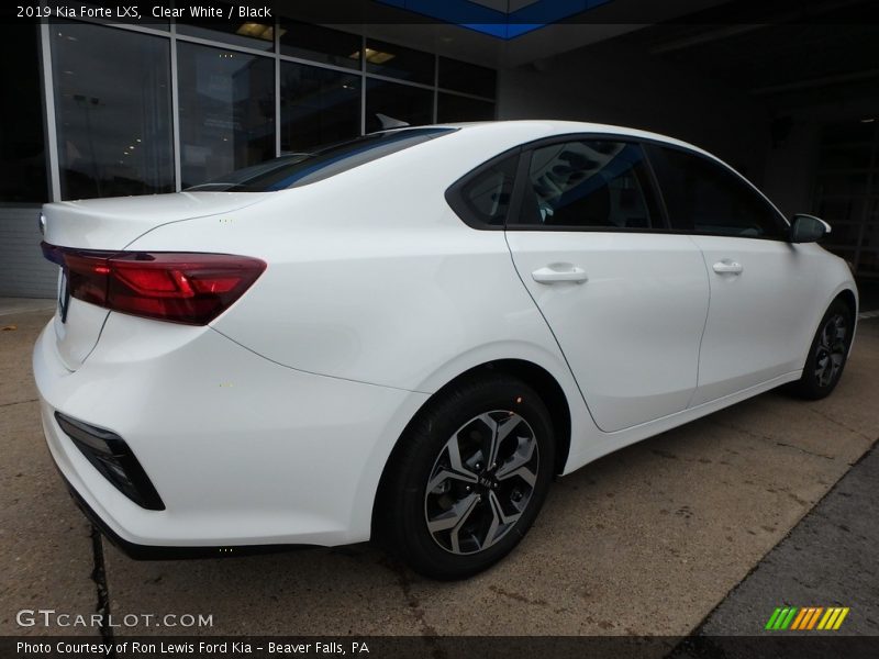 Clear White / Black 2019 Kia Forte LXS
