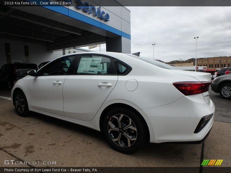 Clear White / Black 2019 Kia Forte LXS