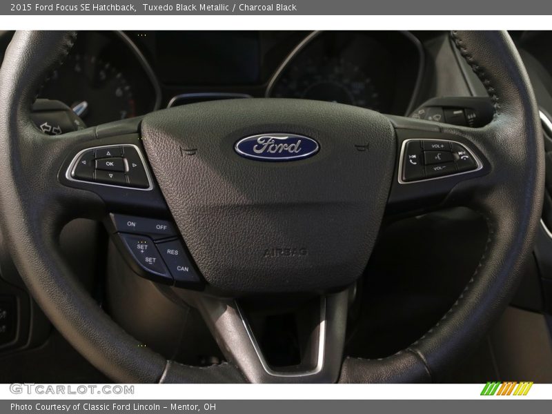 Tuxedo Black Metallic / Charcoal Black 2015 Ford Focus SE Hatchback